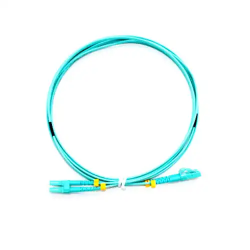 Safenet 3M OM3 LC-LC Duplex Fiber Patch Cord Aqua