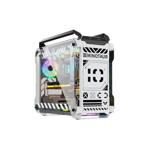  Value-Top Minotaur Mloong Series Open-Frame Gaming Case (White)
