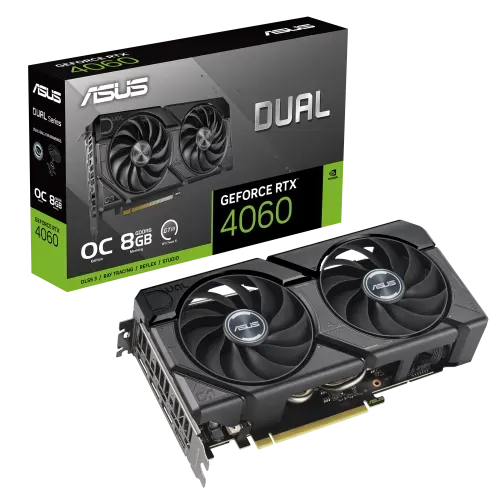 ASUS Dual GeForce RTX 4060 EVO OC Edition 8GB GDDR6 Graphics Card